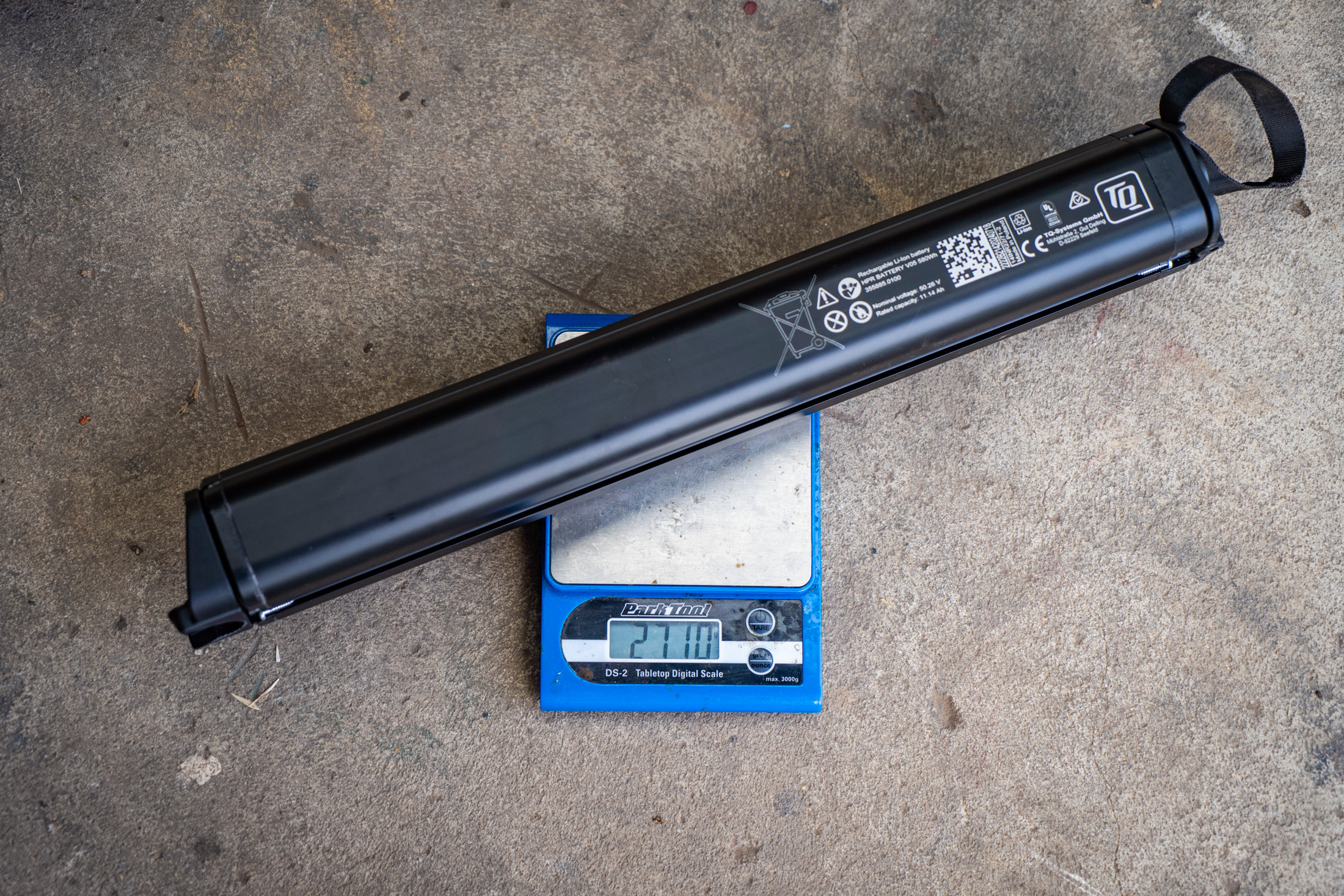 tq 580wh battery weight